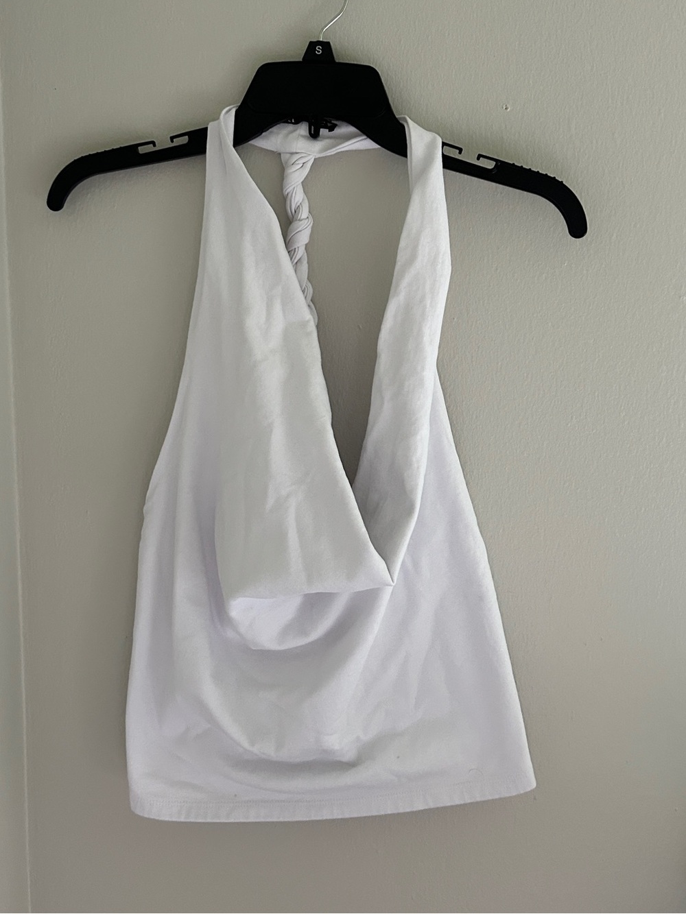 Zara Draped Open Back Twist Hatler Top